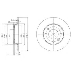 Тормозной диск Dr!ve+ DP1010.11.0168