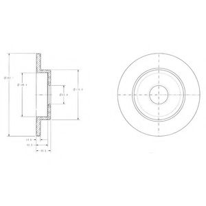 Тормозной диск Dr!ve+ DP1010.11.0243