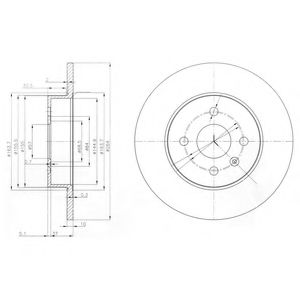 Тормозной диск Dr!ve+ DP1010.11.0233