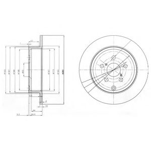 Тормозной диск Dr!ve+ DP1010.11.0235