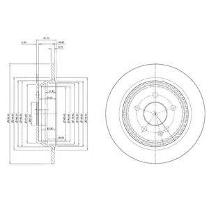 Тормозной диск Dr!ve+ DP1010.11.0227