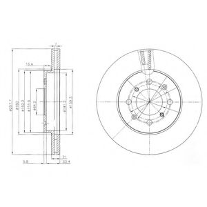 Тормозной диск Dr!ve+ DP1010.11.0578