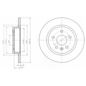 Тормозной диск Dr!ve+ DP1010.11.0309
