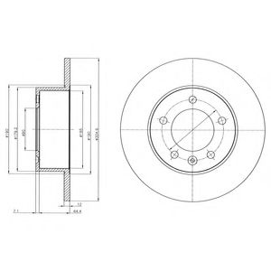 Тормозной диск Dr!ve+ DP1010.11.0319