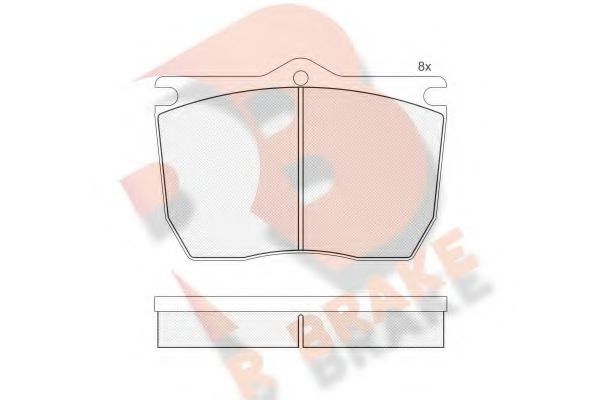 Тормозные колодки rbrake RB0435