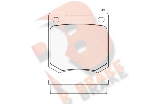 Тормозные колодки rbrake RB0044