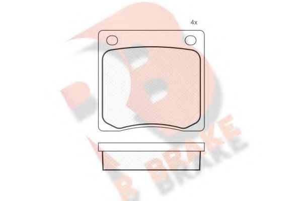 Тормозные колодки rbrake RB0113