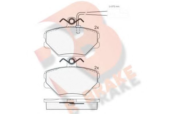 Тормозные колодки rbrake RB0928