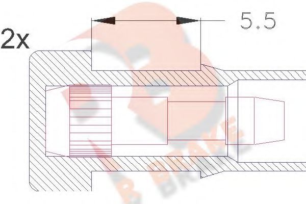 Датчик износа тормозных колодок rbrake 610045RB