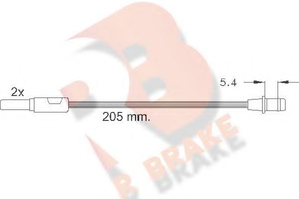 Датчик износа тормозных колодок rbrake 610185RB