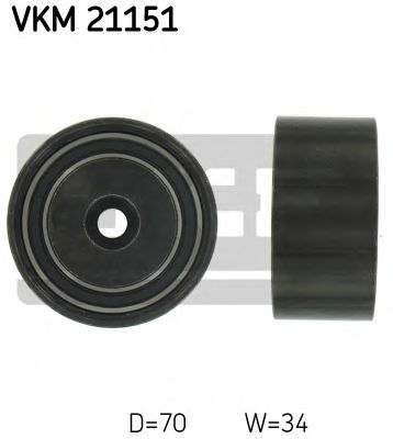 Обводной ролик ремня ГРМ SKF VKM 21151
