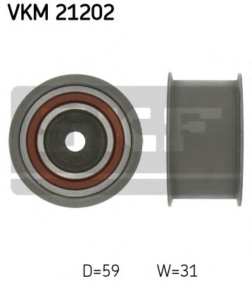 Обводной ролик ремня ГРМ SKF VKM 21202