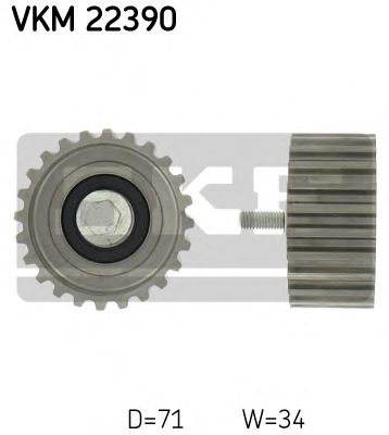 Обводной ролик ремня ГРМ SKF VKM 22390