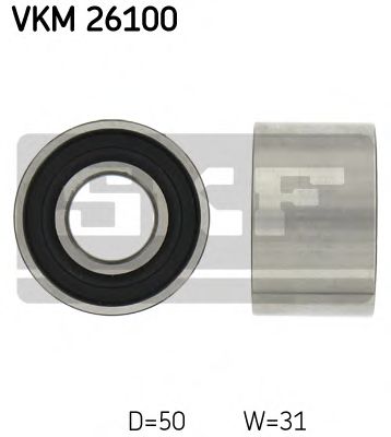 Обводной ролик ремня ГРМ SKF VKM 26100
