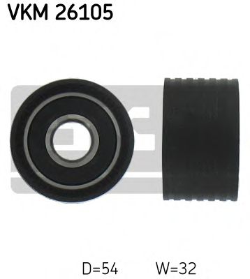 Обводной ролик ремня ГРМ SKF VKM 26105