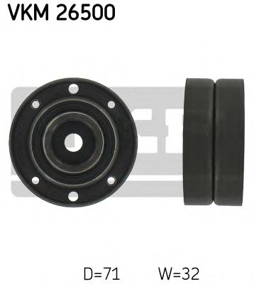 Обводной ролик ремня ГРМ SKF VKM 26500