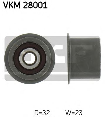 Обводной ролик ремня ГРМ SKF VKM 28001