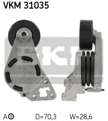 Ролик ремня генератора SKF VKM 31035