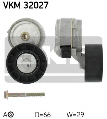 Ролик ремня генератора SKF VKM 32027