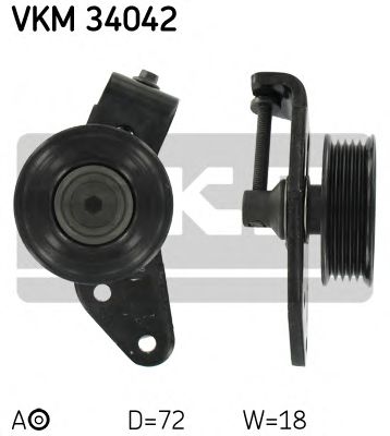 Ролик ремня генератора SKF VKM 34042