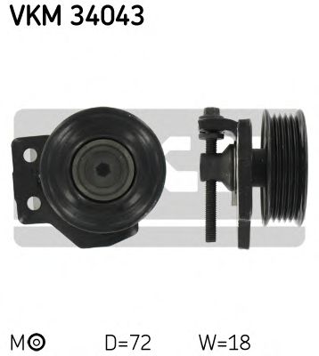 Ролик ремня генератора SKF VKM 34043