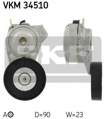 Ролик ремня генератора SKF VKM 34510