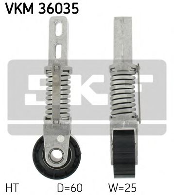 Ролик ремня генератора SKF VKM 36035