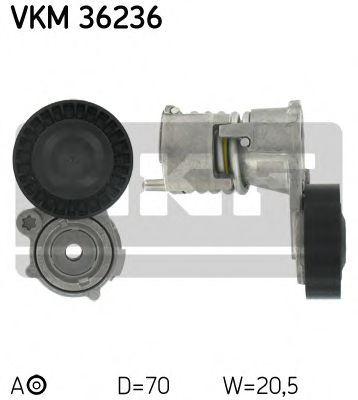 Ролик ремня генератора SKF VKM 36236