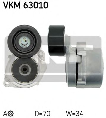 Ролик ремня генератора SKF VKM 63010