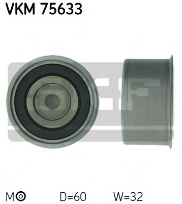 Натяжной ролик ремня ГРМ SKF VKM 75633