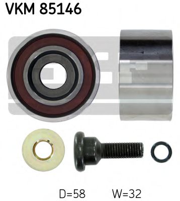 Обводной ролик ремня ГРМ SKF VKM 85146