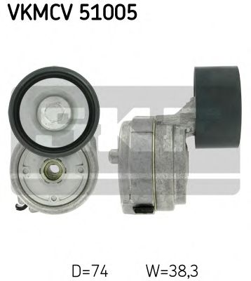 Ролик ремня генератора SKF VKMCV 51005