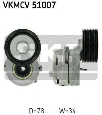 Ролик ремня генератора SKF VKMCV 51007