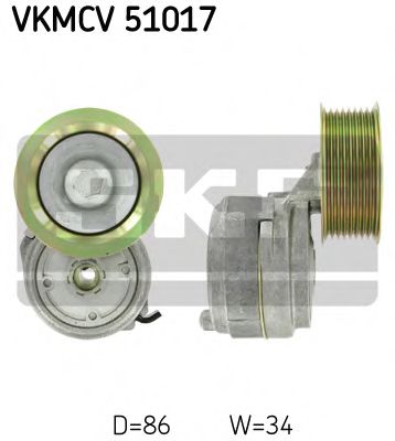 Ролик ремня генератора SKF VKMCV 51017