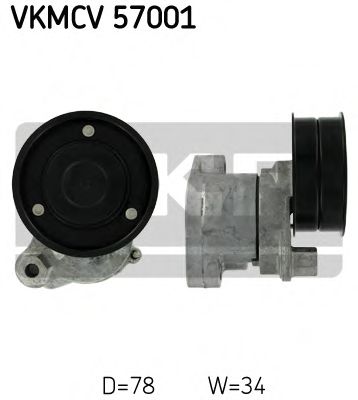 Ролик ремня генератора SKF VKMCV 57001