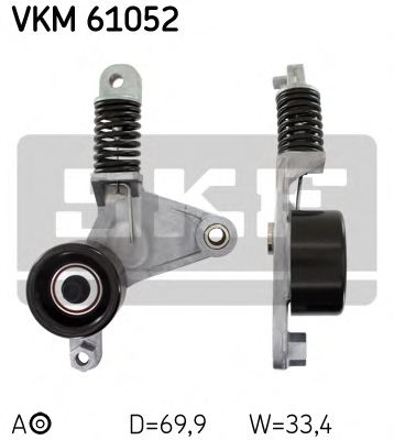 Ролик ремня генератора SKF VKM 61052