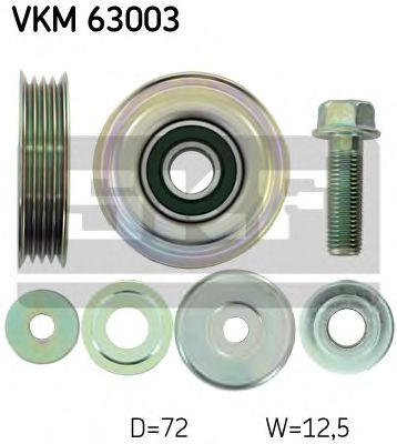 Обводной ролик SKF VKM 63003
