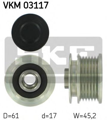 Муфта генератора SKF VKM 03117