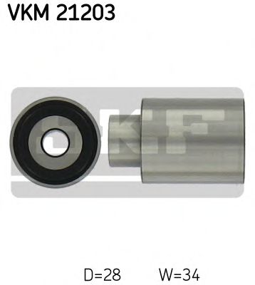 Обводной ролик ремня ГРМ SKF VKM 21203