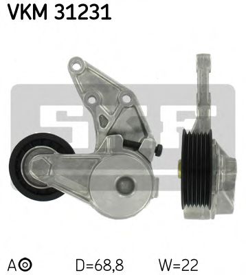 Ролик ремня генератора SKF VKM 31231