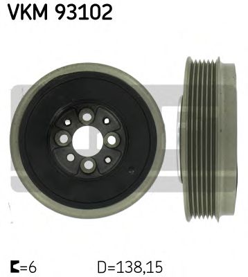 Шкив коленвала SKF VKM 93102