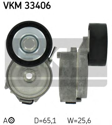 Натяжной ролик ремня ГРМ SKF VKM 33406