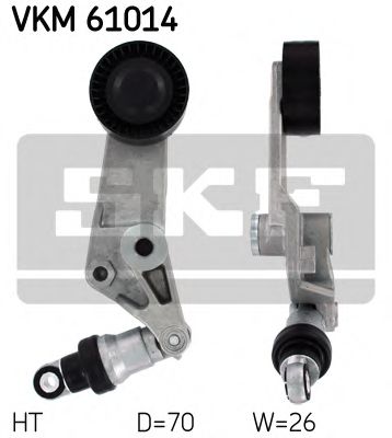 Ролик ремня генератора SKF VKM 61014