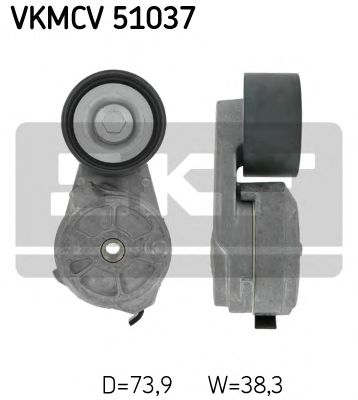 Ролик ремня генератора SKF VKMCV 51037