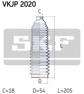 Пыльник рулевой рейки SKF VKJP 2020