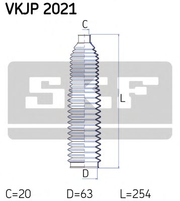 Пыльник рулевой рейки SKF VKJP 2021