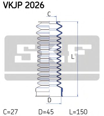 Пыльник рулевой рейки SKF VKJP 2026