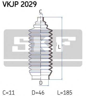 Пыльник рулевой рейки SKF VKJP 2029