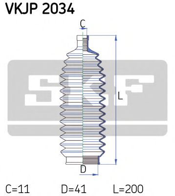 Пыльник рулевой рейки SKF VKJP 2034