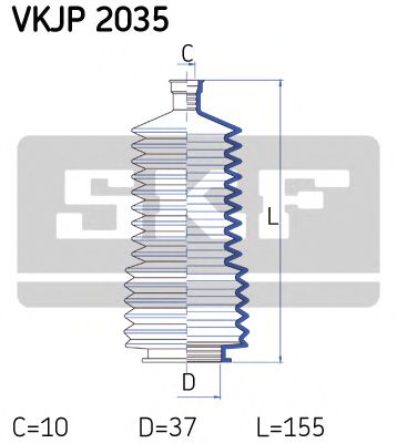 Пыльник рулевой рейки SKF VKJP 2035